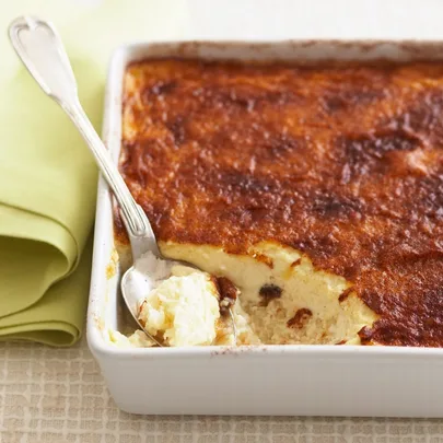 Baked rice pudding