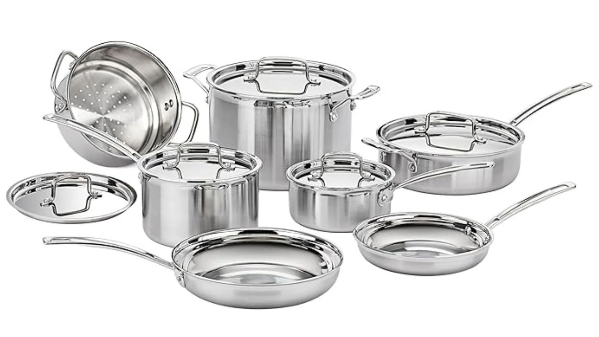 Cuisinart MCP-12N Multiclad Pro Stainless Steel 12-Piece Cookware Set