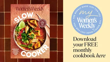 Cover of the Weeknight Slow Cooker downloadable cookbook for My Women's Weekly members
