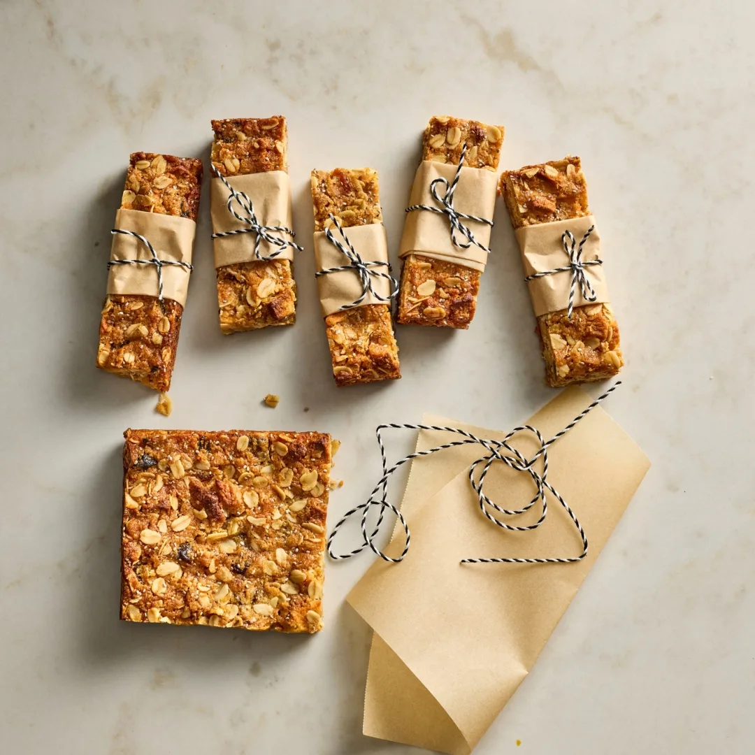 oat bars slice cut into individual bars