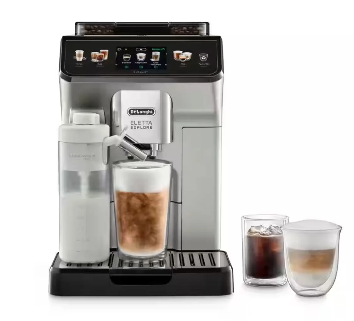 DeLonghi Eletta Explore Fully Automatic Coffee Machine With Cold Brew & WiFi