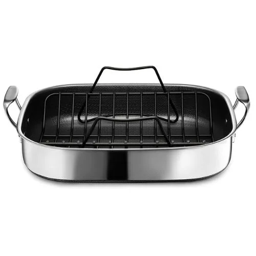 HexClad Hybrid Nonstick Roasting Pan with Rack