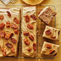 Julie Goodwin’s buttery pecan slab cake