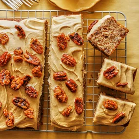 julie goodwin's buttery pecan slab cake