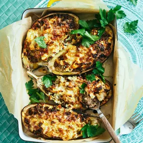 baked lamb eggplant