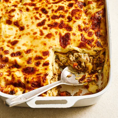 Pasta al forno with taleggio