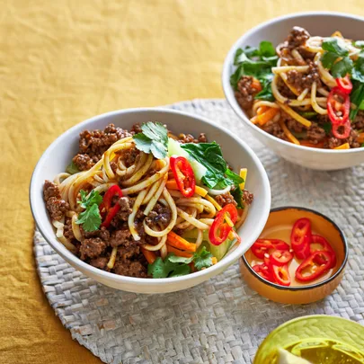 Spicy beef noodles