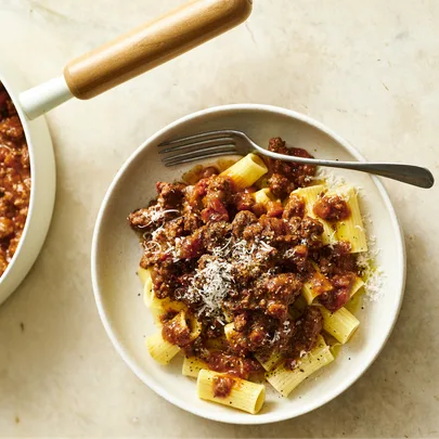 Bolognese with rigatoni