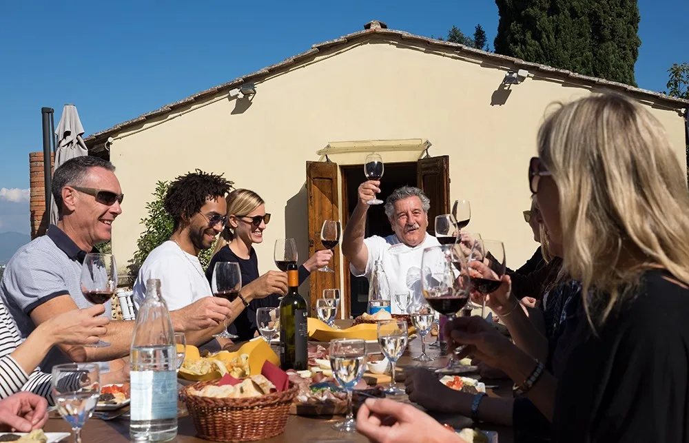 Lunch under the Tuscan sun
