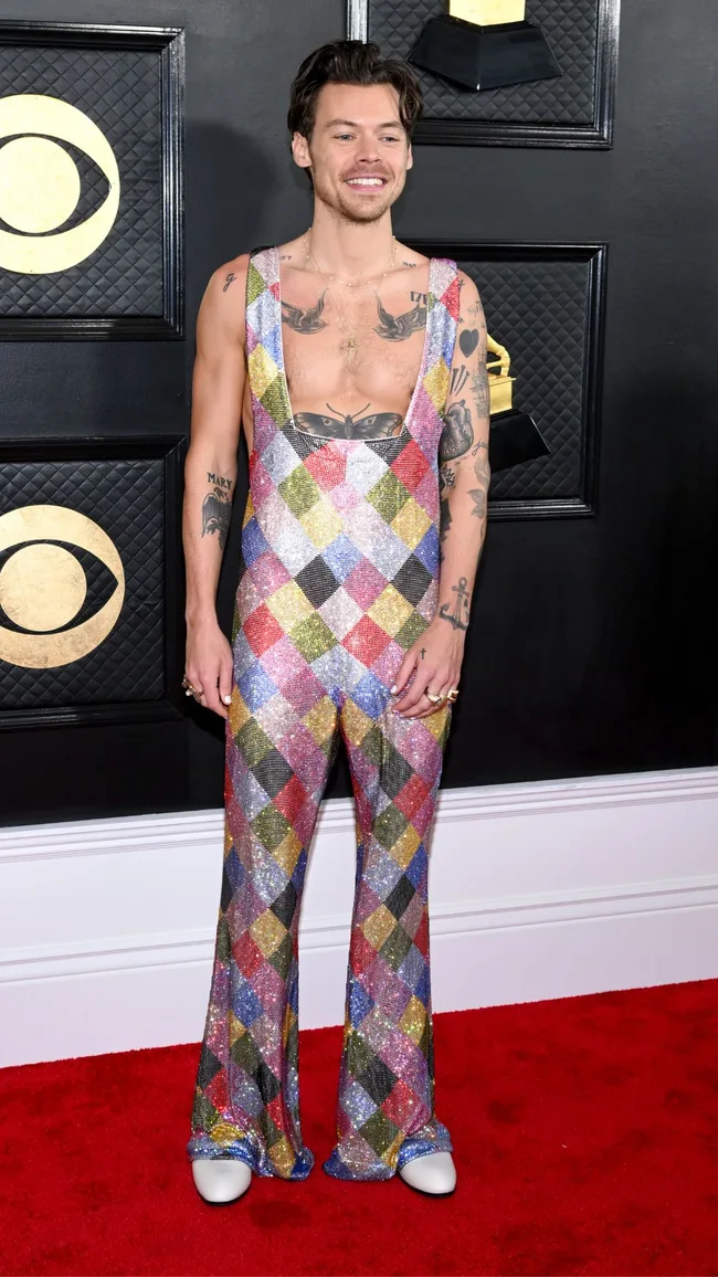 Harry Styles Grammys Red Carpet