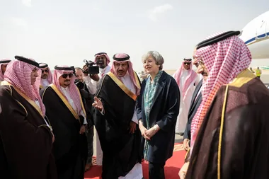 Theresa May Shuns Saudi Arabia’s Headscarf Rule on Official Visit