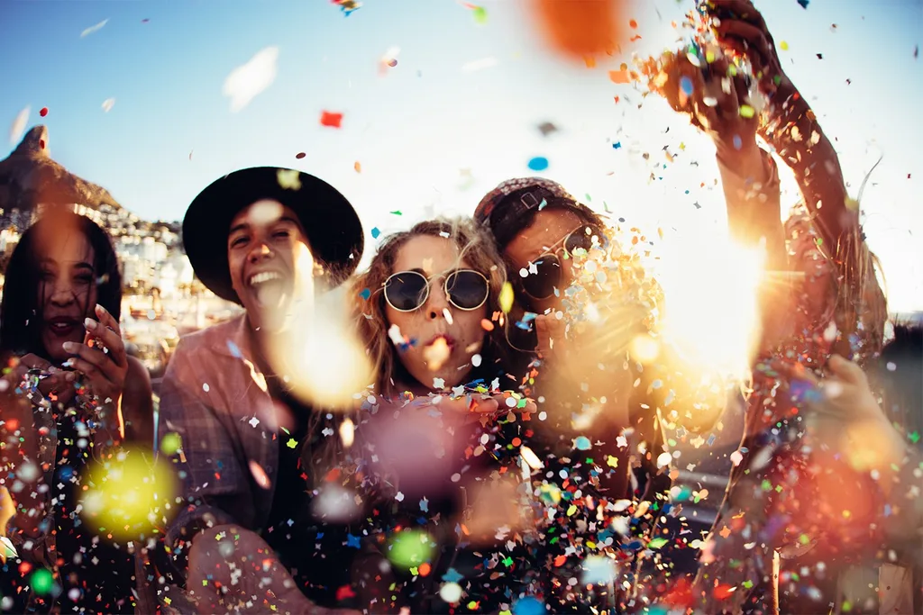 Group Confetti Party
