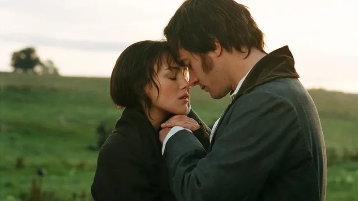 A film still from the 2005 pride and prejudice film.