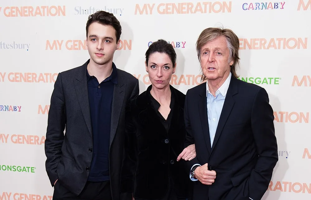 Arthur Donald, Mary McCartney and Paul McCartney