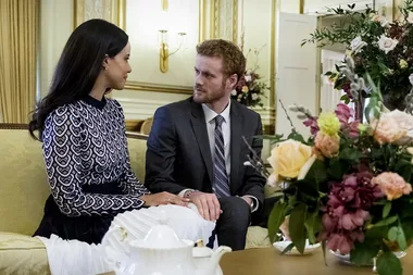 Not One, But Two Royal Wedding Guests Wore Meghan Markle’s Dress From The Lifetime Telemovie