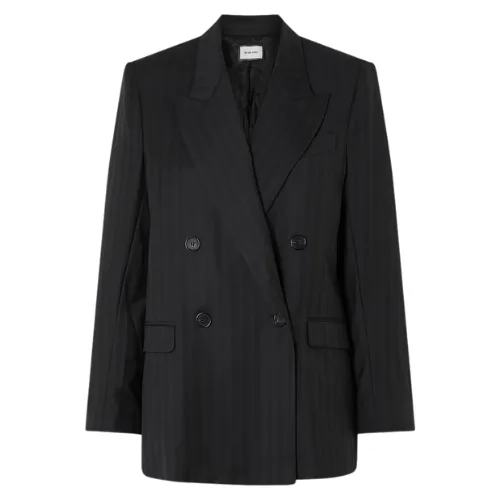 Beare Park Pinstriped Double-Breasted Wool-Twill Blazer