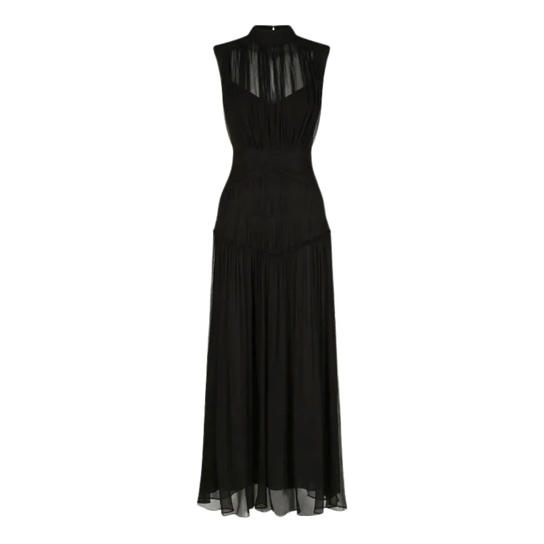 black wedding guest dress for summer