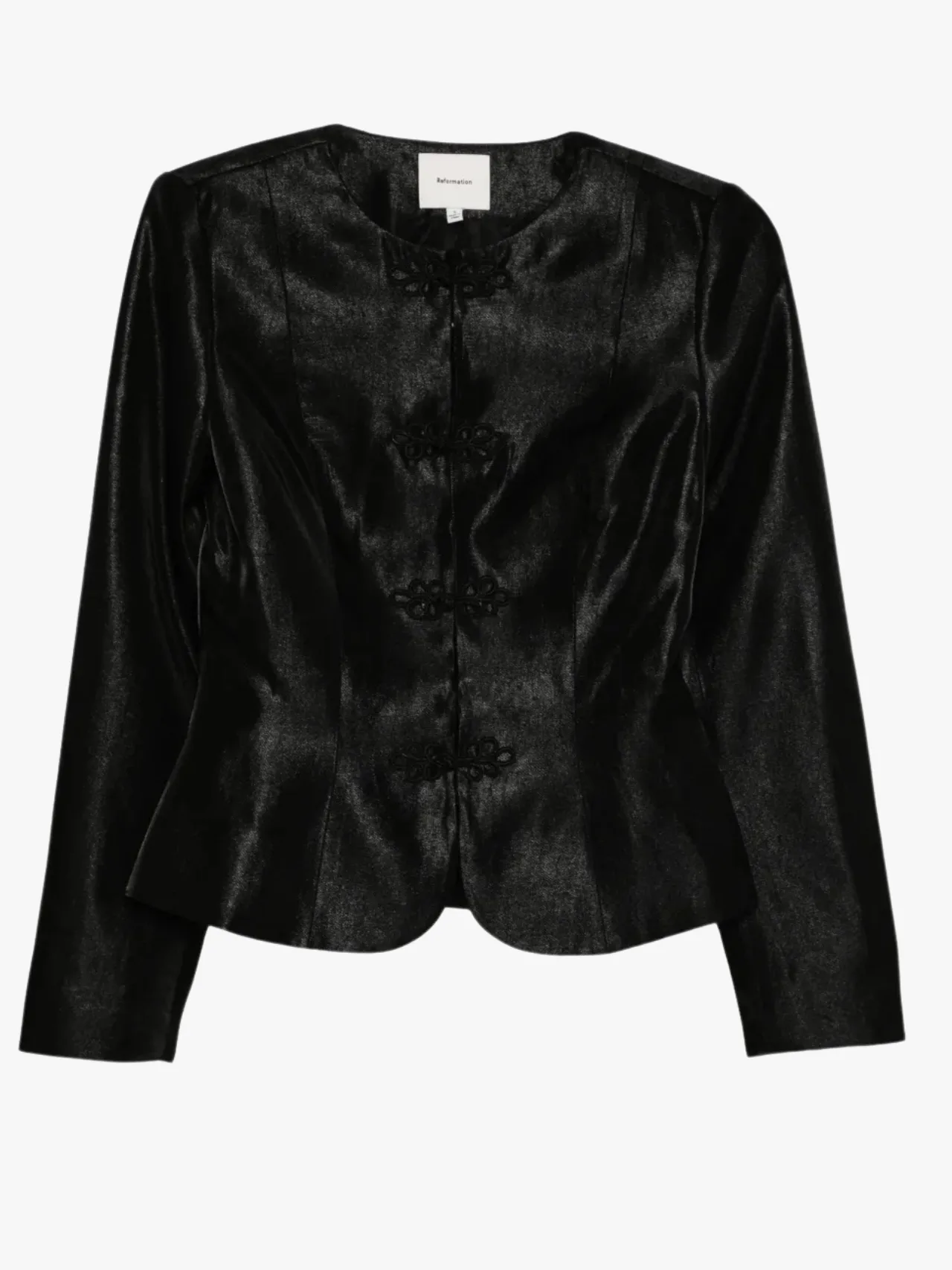 satin jacket reformation