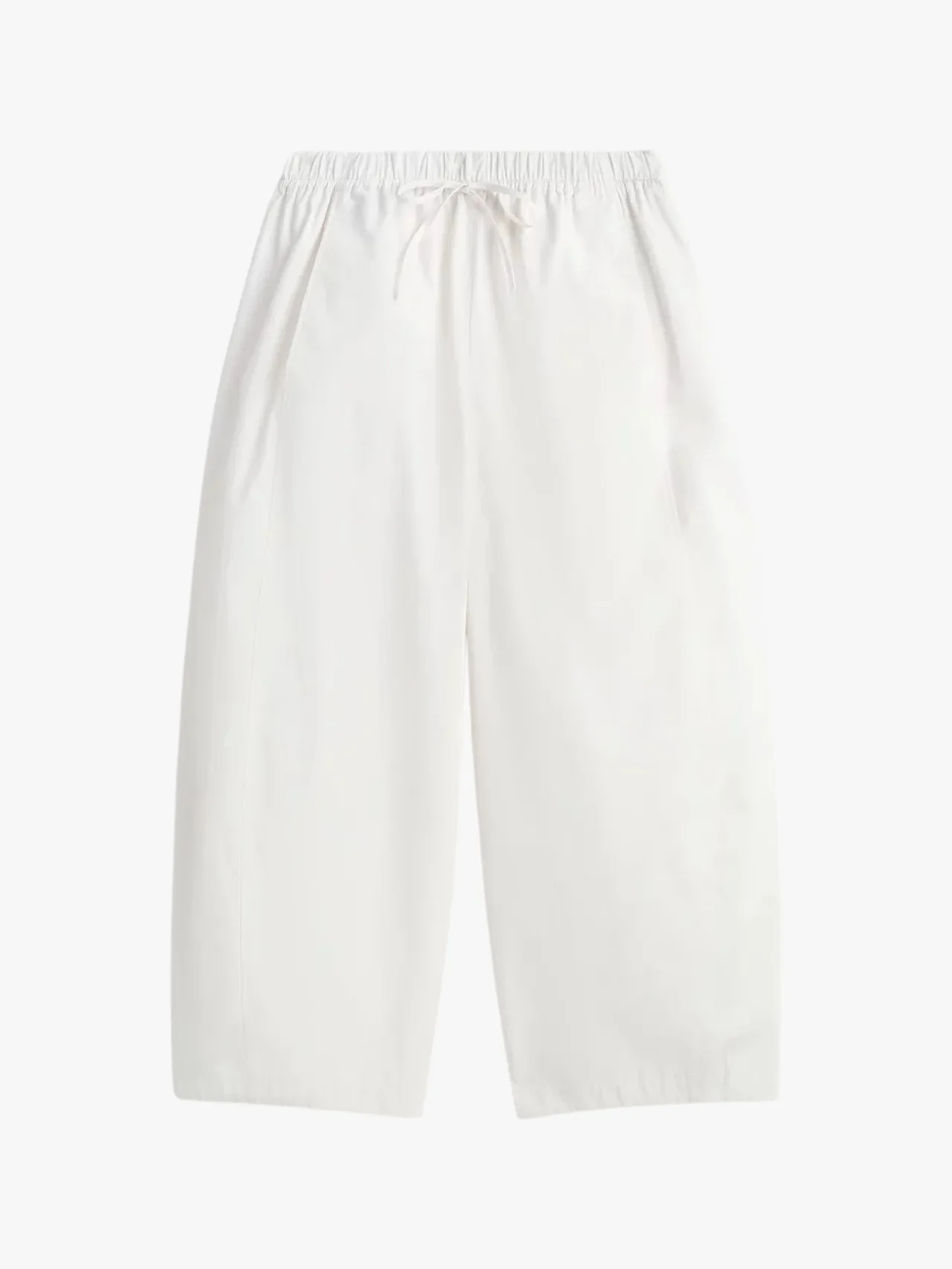 White drawstring trousers by Cos