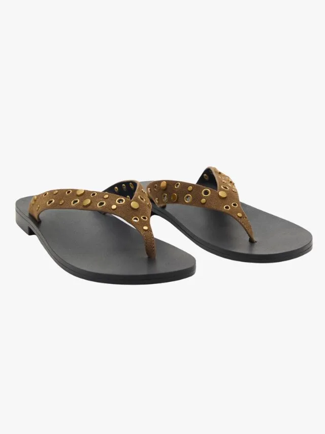 embelishment thong sandals