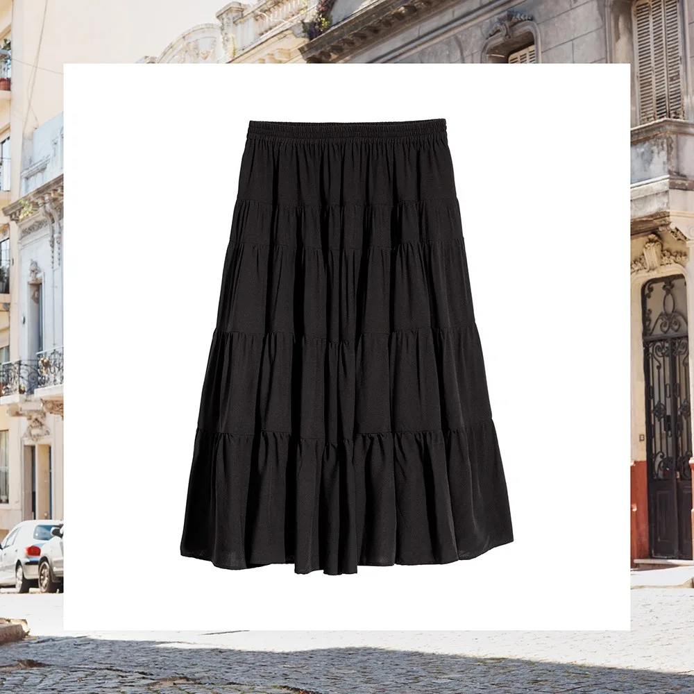 H&M spring 2018 black skirt