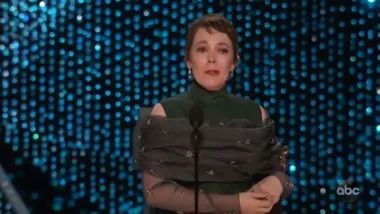 WATCH: Olivia Colman tearfully accepts best actress award at the 2019 Oscars