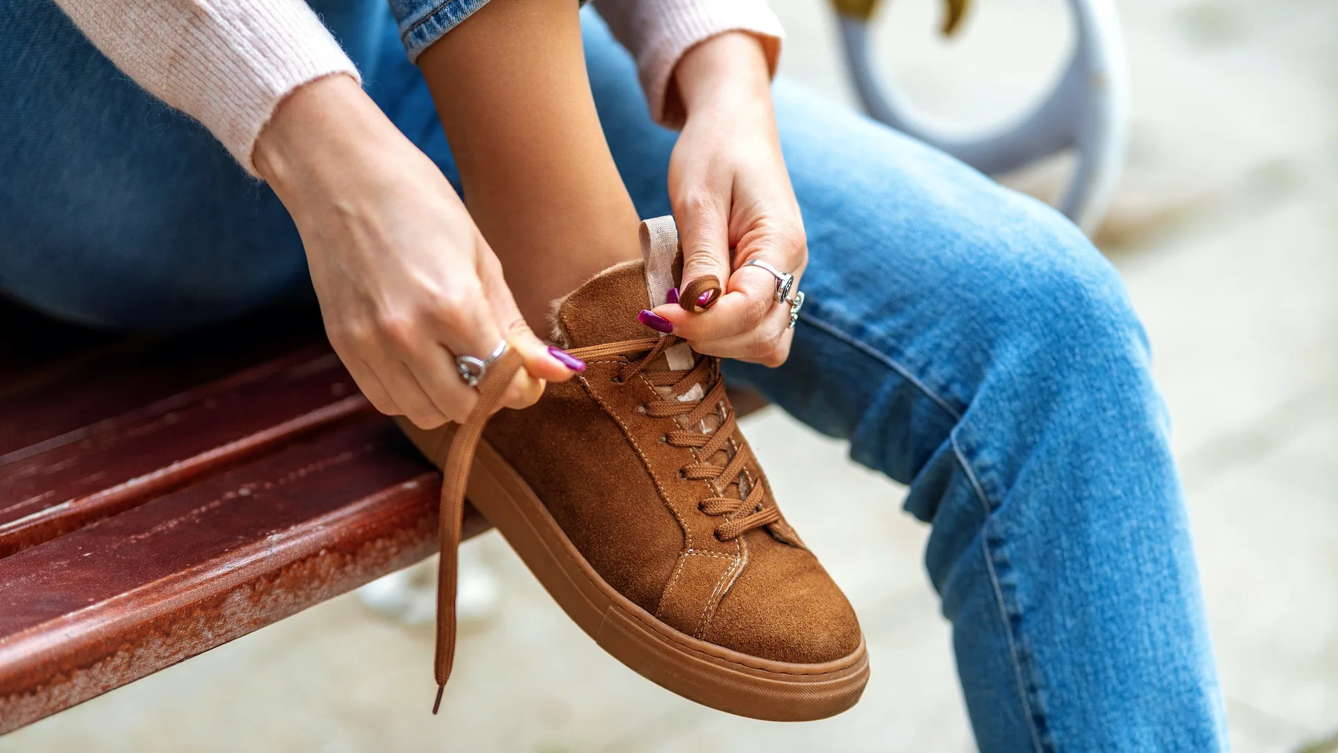 Suede shoes can be cleaned in different ways, so it's important to check what type of dirt or stain is on the shoe first.