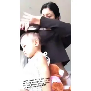 WATCH Kylie Jenner praised for learning how to properly do Stormi’s hair