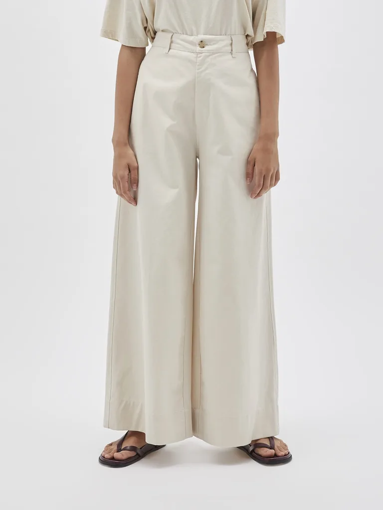 Bassike canvas pants, $495; bassike.com