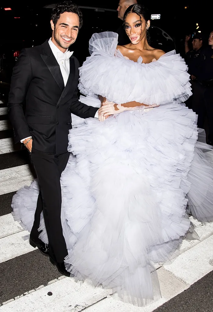 Zac Posen and Winnie Harlow  NYFW 2020 After-party