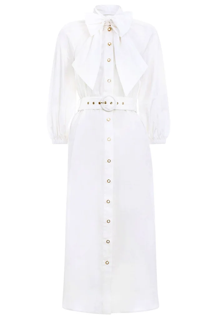 white dress