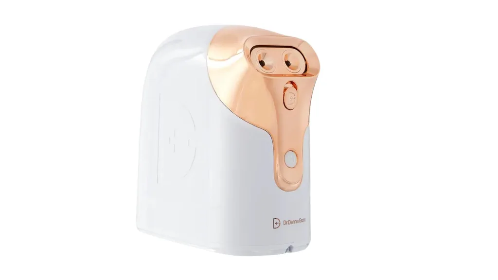 The Dr Dennis Gross face steamer has a white and rose gold colour will look great on your nightstand and the small nozzle releases a diffused spurt of steam that covers the whole face. An affordable at-home facial. 