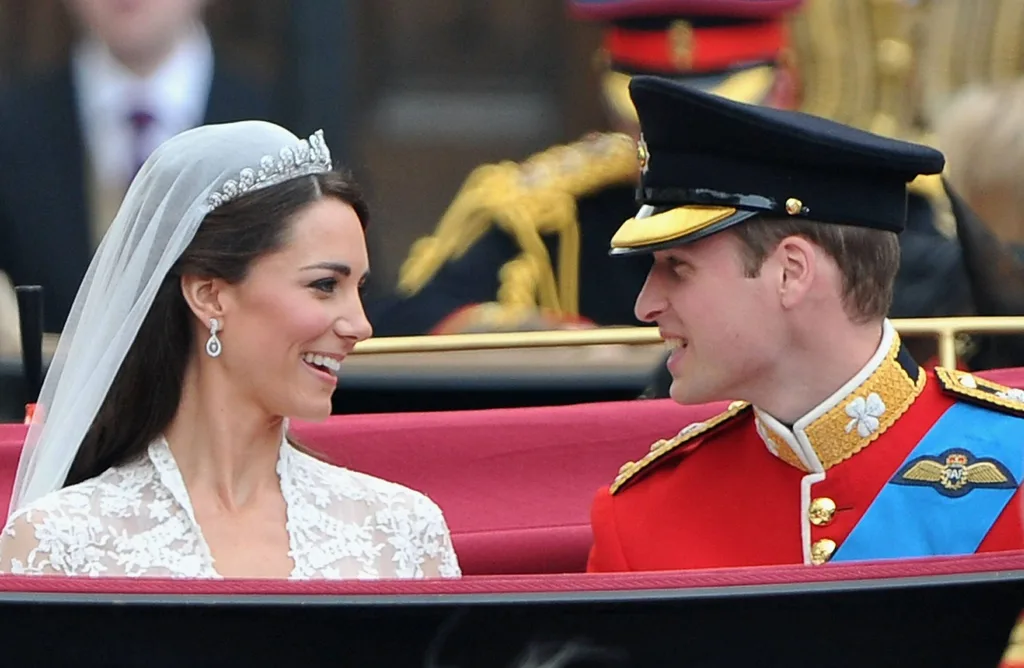 Prince William and Kate Middleton on their wedding day.