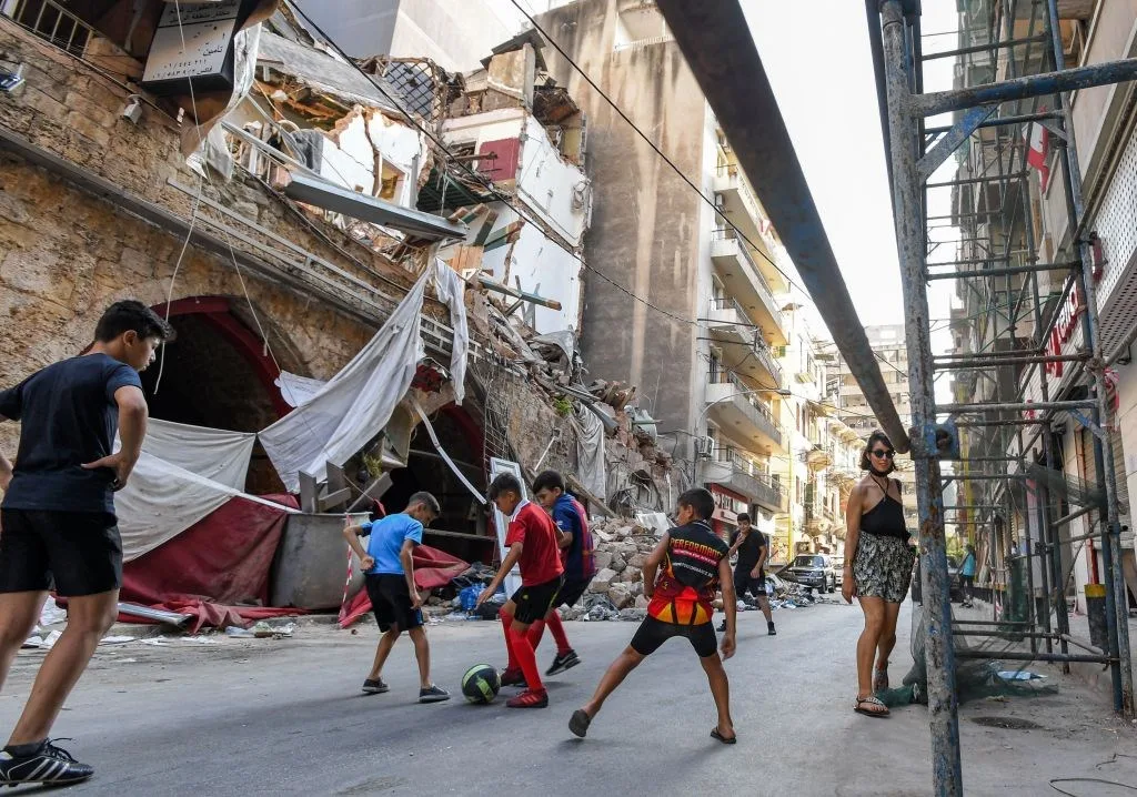 Childhood in ruins: playing amid the aftermath of the explosion