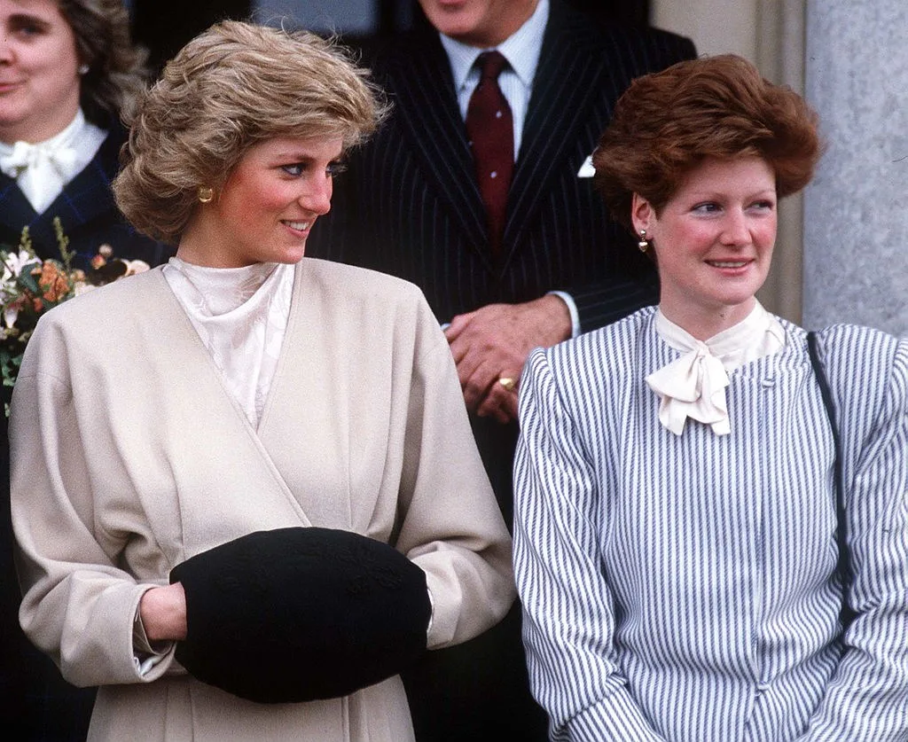 Princess Diana and Lady Sarah Spencer