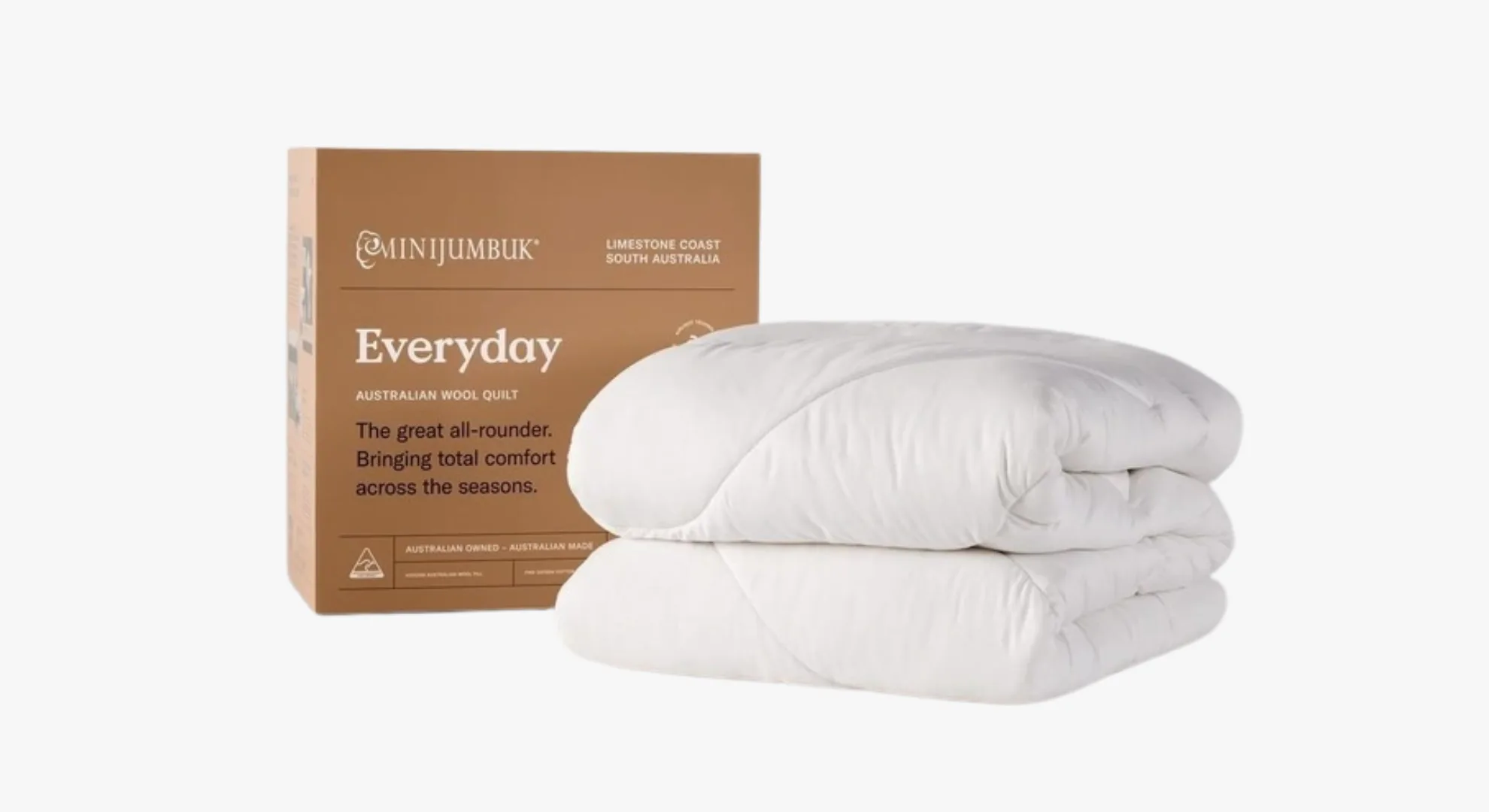 MiniJumbuk Everyday Australian Wool Quilt