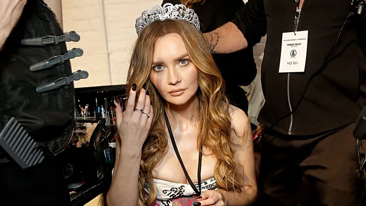 Anna Delvey attends the Untitled&Co fashion show during New York Fashion Week at The Altman Building on September 11, 2024 in New York City.