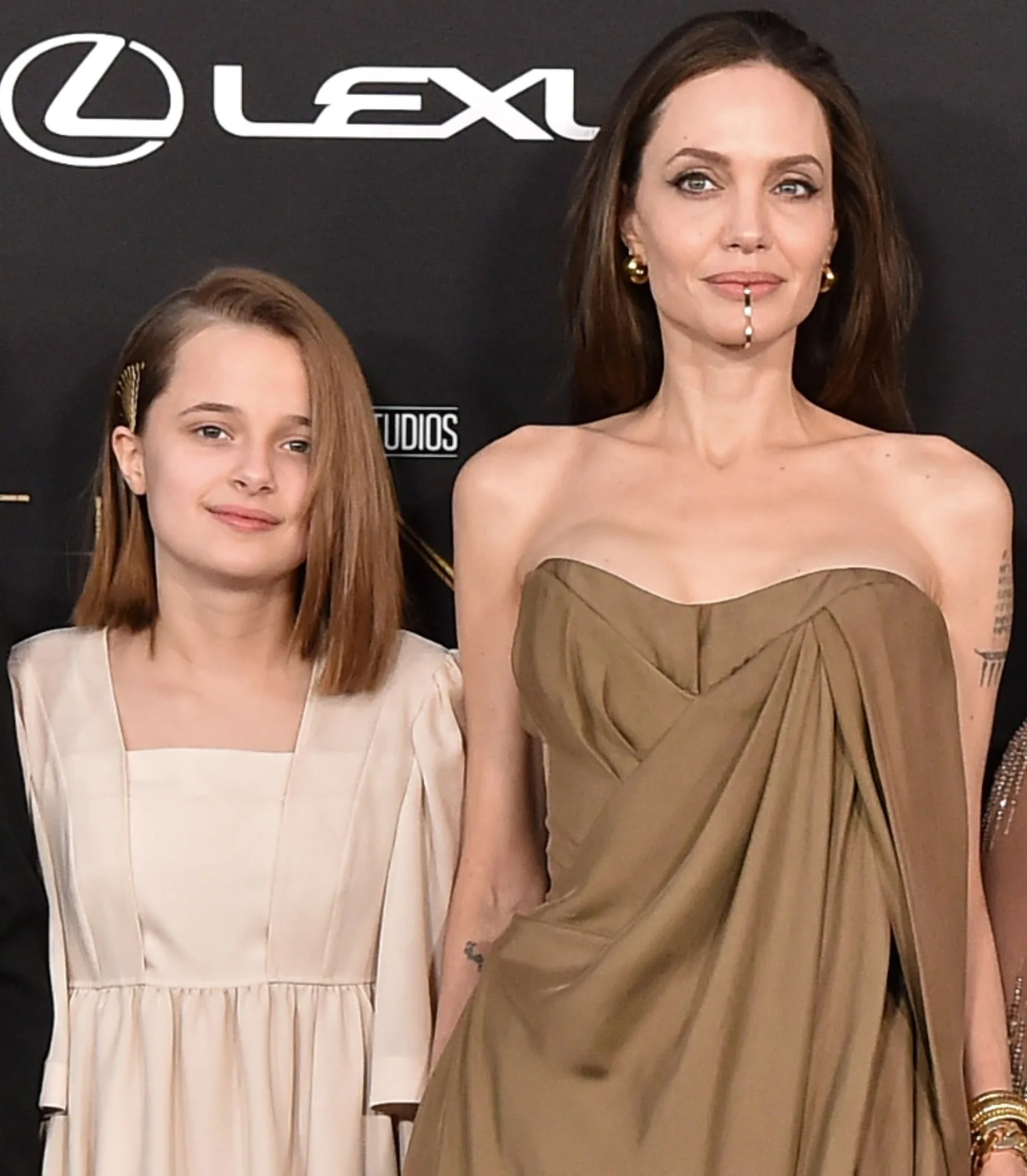 Vivienne Jolie-Pitt and Angelina.