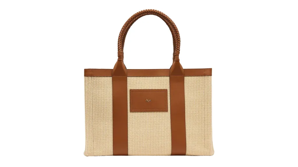 Aje Ellora Woven Tote Bag