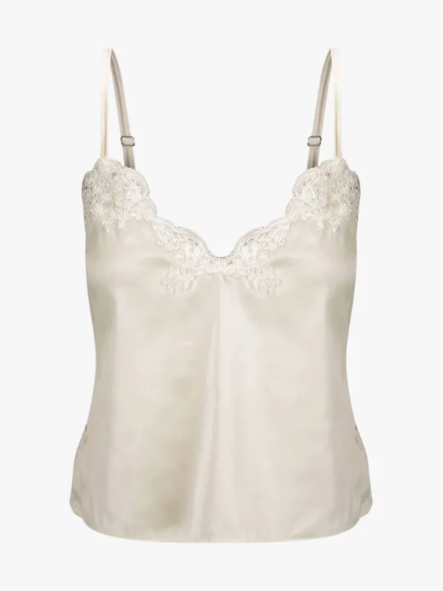 Kat The Label white lace camisole