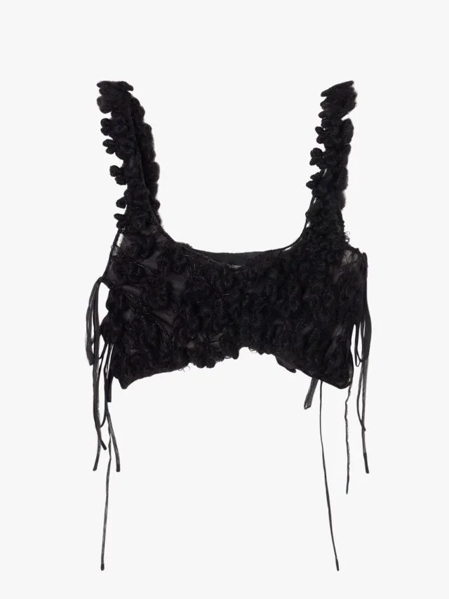 PAULINE DUJANCOURT Georgia crocheted mesh bra