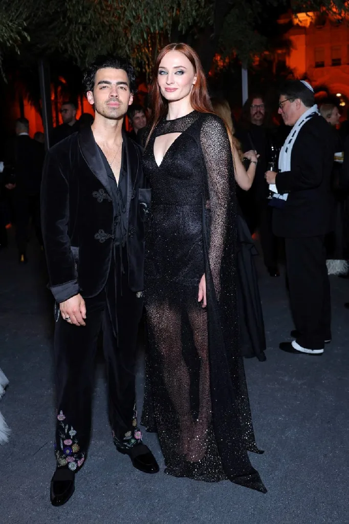 Joe Jonas and Sophie Turner attend the 2023 Vanity Fair Oscar Party.