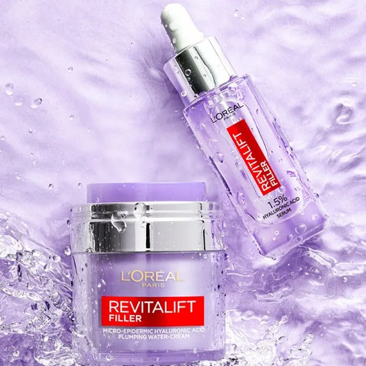 L’Oréal Revitalift Filler 1.5% Hyaluronic Acid Serum & Plumping Water-Cream