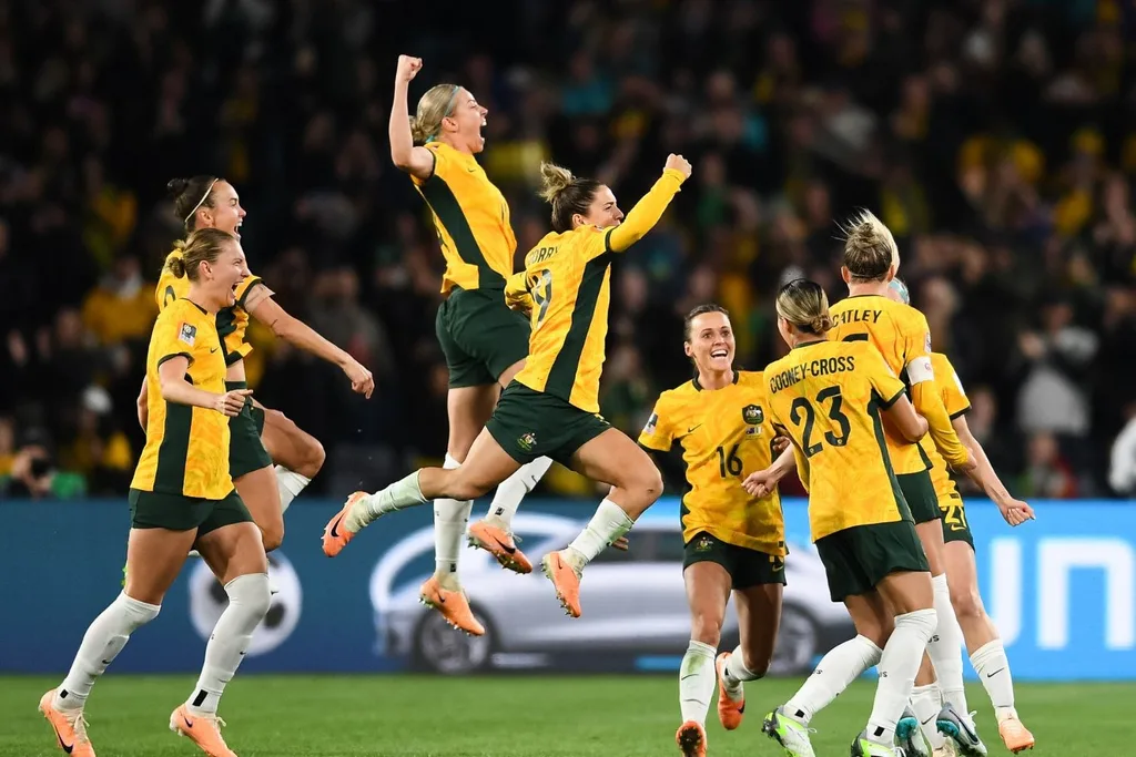 the-matildas-celebrating-world-cup-match-win