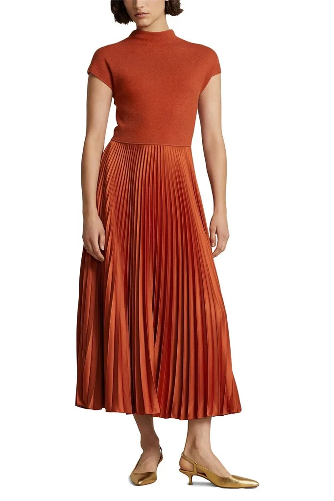 miranda-ralph-lauren-polo-dress-orange-pleats