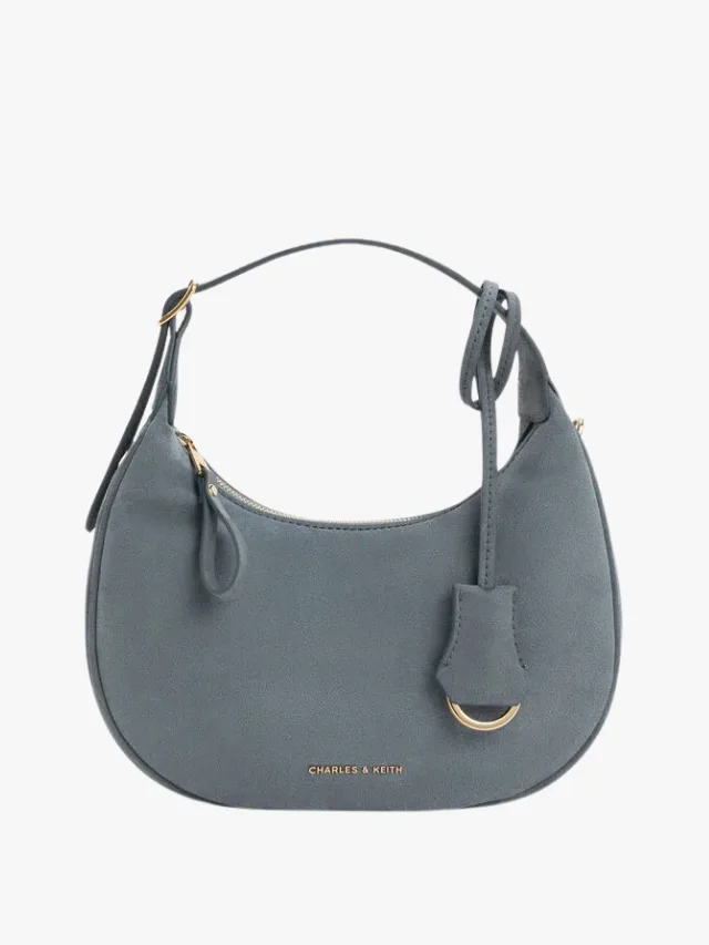 CHARLES AND KEITH
Vega Faux Suede Hobo Bag