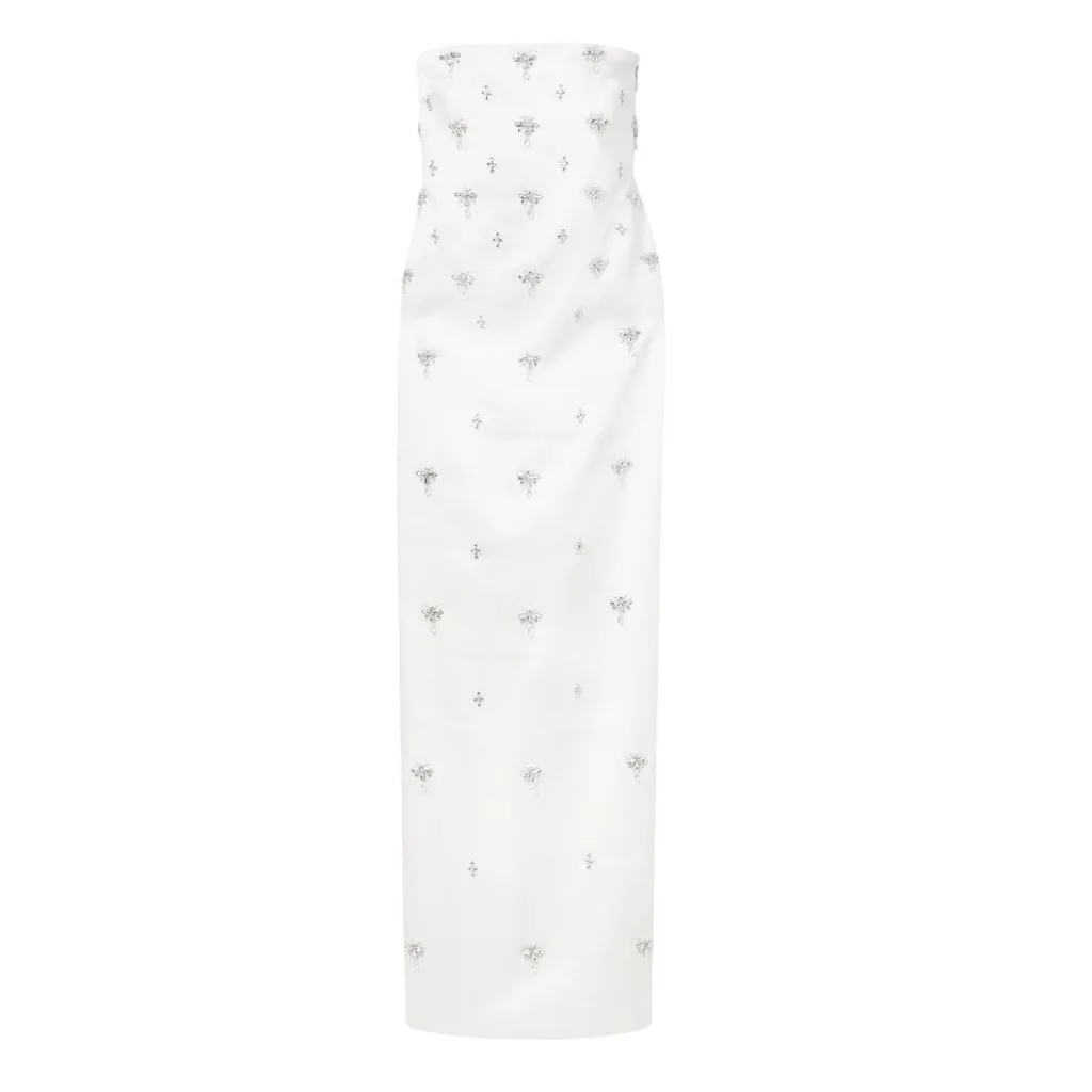 retrofete midi dress in white