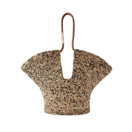 Best Australian Fashion Brands_ZIMMERMAN Goldentime Medium Raffia Tote