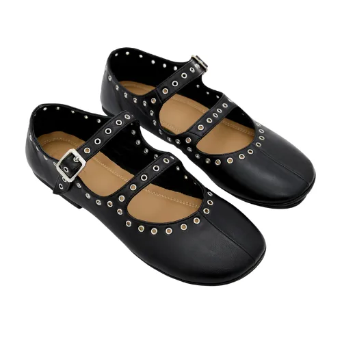 Best Australian Fashion Brands_BASSIKE Eyelet Detail Ballerina Flat