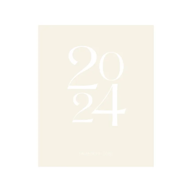 2024 text in elegant font on a light beige background, with "Organised by Charlie" at the bottom.